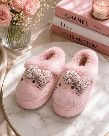 Pink Princess Hello Kitty Slippers