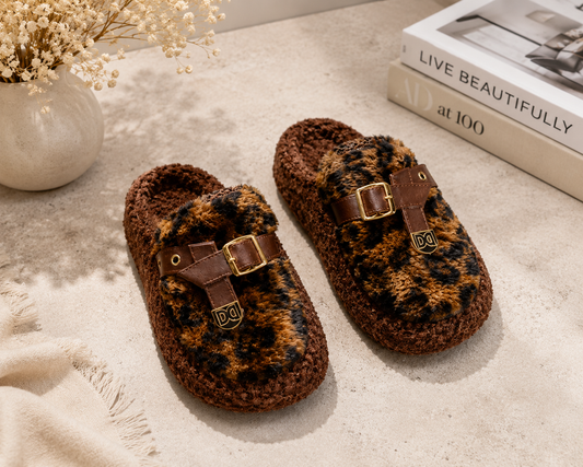 Cheetah Print Slippers